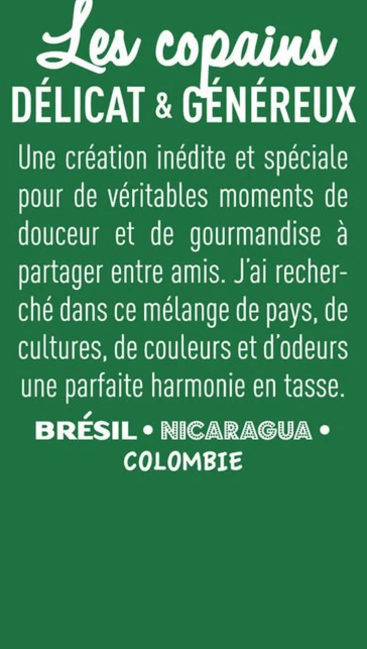 1 kg - Café en grain - Les Copains - CAFÉS TCHANQUÉS
