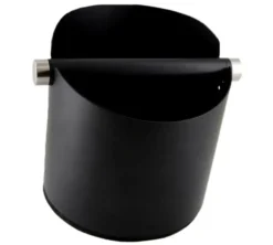Knock box BARISTATOR en acier inoxydable noir