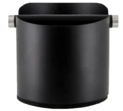Knock box BARISTATOR en acier inoxydable noir