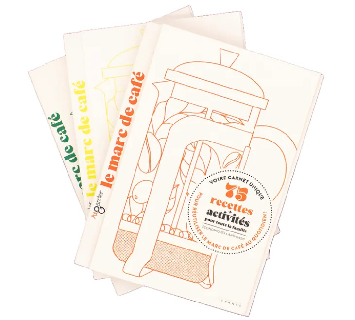 Livre - 75 recettes et activités pour réutiliser le marc de café - RE-GARDER