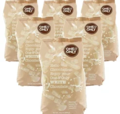 Lot Chocolat Poudre Chocolat Blanc - Vrac 6 x 800 g - ONE AND ONLY