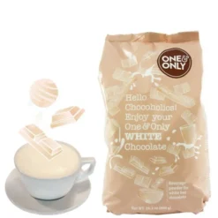Lot Chocolat Poudre Chocolat Blanc - Vrac 6 x 800 g - ONE AND ONLY