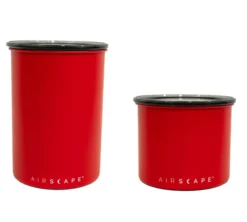 Lot de boîte de conservation métal rouge cerise mat 250 gr et 500 gr - Airscape