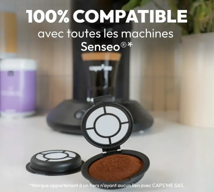 Lot de 2 - Capsules compatibles Senseo® réutilisables - CAPS'ME