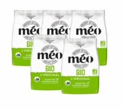 Lot de 180 dosettes souples Bio - CAFES MEO