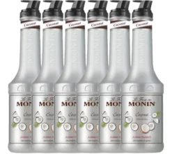 Lot de 6 purées de Fruit de Monin - Coco - 6 x1 L
