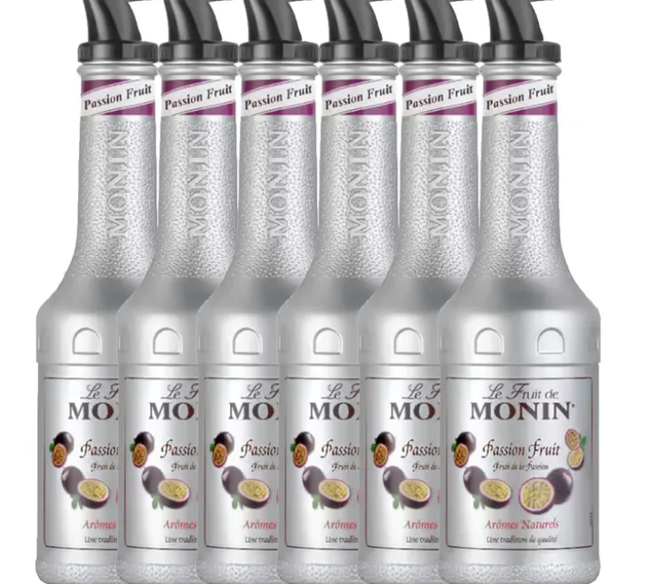 Lot de 6 purées de Fruit de Monin - Fruit de la passion - 6 x1 L