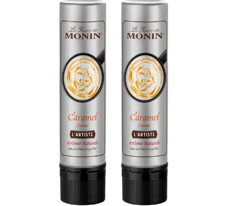 Lot de 2 sauces caramel pour décoration 150 ml - L'Artiste de MONIN