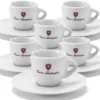 Lot de 6 Tasses et sous tasse Espresso blanche 6 cl - Tonino Lamborghini -
