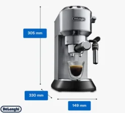 Machine expresso DELONGHI Dedica EC695.M inox brossé