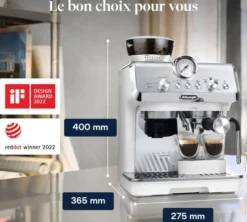 Machine expresso DELONGHI EC9155.W La Specialista Arte blanche + kit Barista