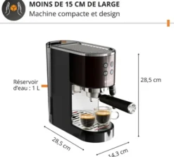 Machine expresso KRUPS Virtuoso plus XP444G10 inox noir