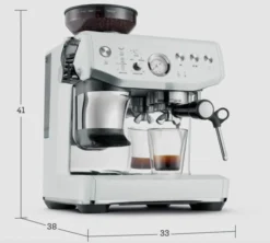 Machine expresso SAGE Barista Express Impress SES876SST4EEU1 blanc sel de mer