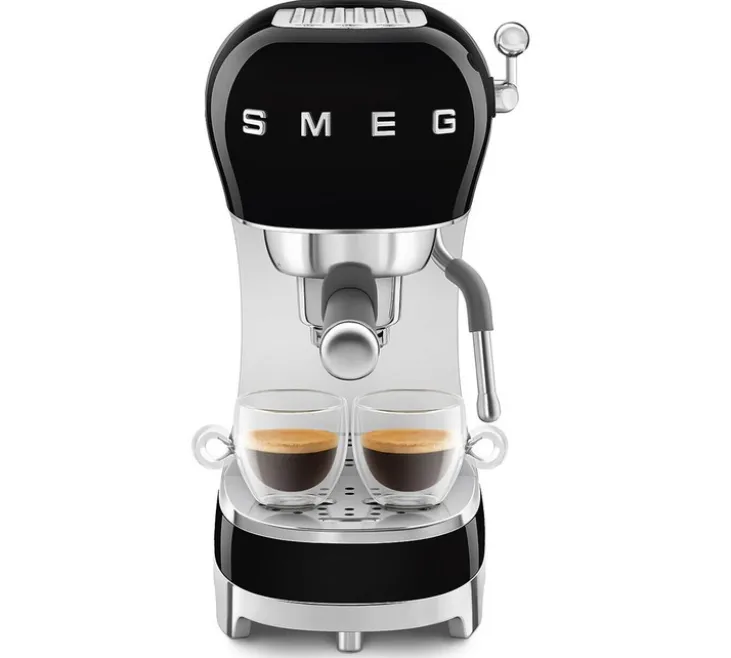 Machine expresso SMEG ECF02BLEU + Moulin à café CGF11BLEU