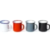 Mug - 35 cl - blanc avec bordure bleue FALCON ENAMELWARE
