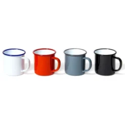 Mug - 35 cl - blanc avec bordure bleue FALCON ENAMELWARE