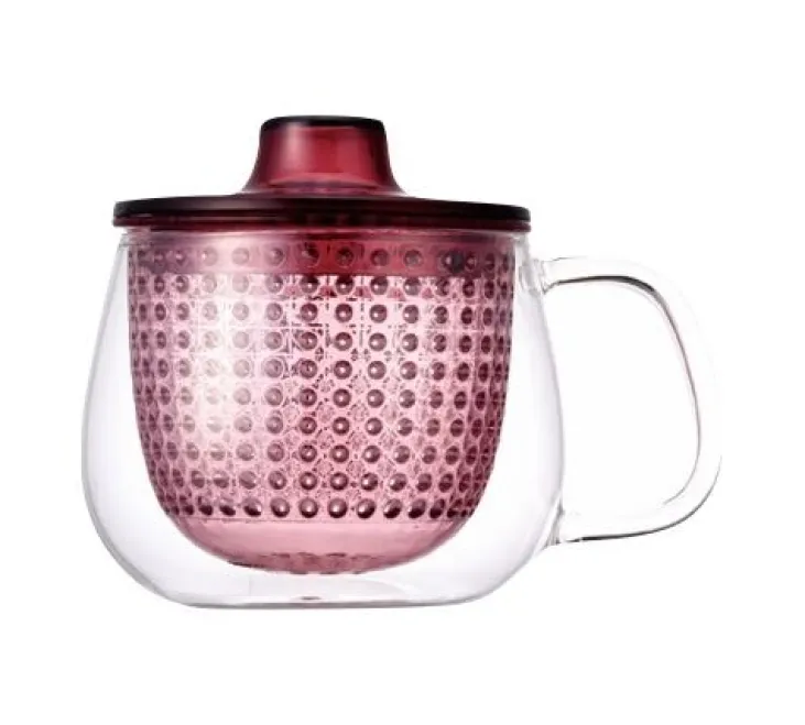 Mug Unimug + infuseur à thé rouge - 35clc - KINTO
