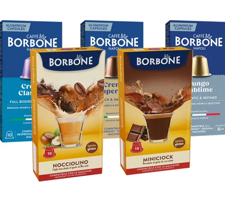 Pack découverte 50 capsules compatibles Nespresso* Original - CAFFEE BORBONE
