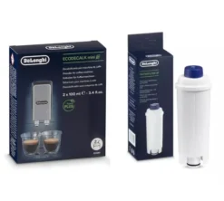 Pack Entretien DELONGHI - Cartouche filtrante DLSC002 + Détartrant DLSC200