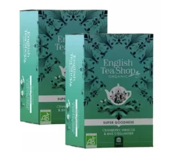 Pack Infusion Cranberry Hibiscus Eglantier Bio - 2 x 20 sachets - ENGLISH TEA SHOP
