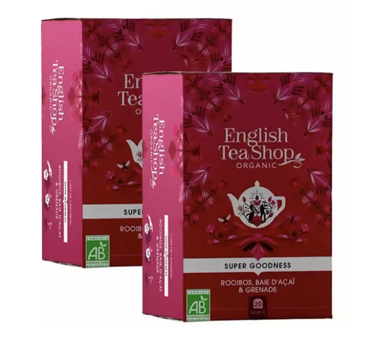 Pack Rooibos Açai Grenade Bio - 2 x 20 sachets - ENGLISH TEA SHOP