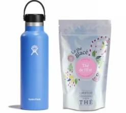 Pack thé glacé et isotherme - Thé de l'été CFDT Standard Mouth HYDRO FLASK