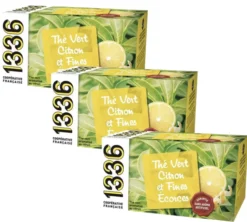 Pack Thé Vert Citron Écorces Fines - 3 x 20 sachets - 1336 (SCOP TI)