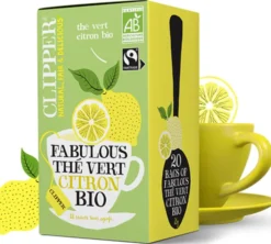 Pack Thé Vert Citron Fabulous Bio & Equitable - 3 x 20 sachets - CLIPPER