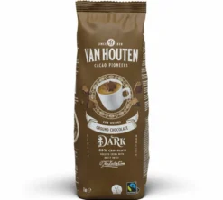 Poudre Chocolat Râpé Chocolat Noir 100% Chocolat - Vrac 1 kg - FAIRTRADE - VAN HOUTEN