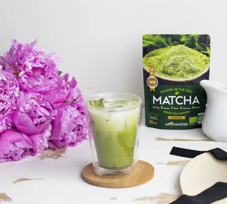 Poudre Fine de Thé Matcha Bio - Vrac 50 g - AROMANDISE