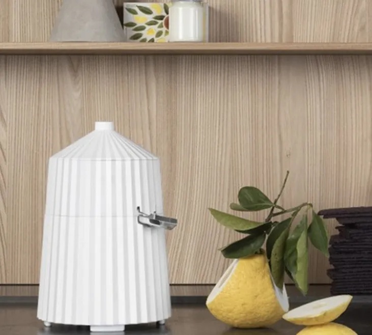 Presse-agrumes blanc plissé - Alessi