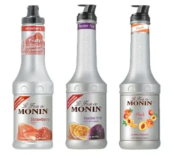 3 Purée de Fruits d'été - Fraise Passion Pêche - MONIN
