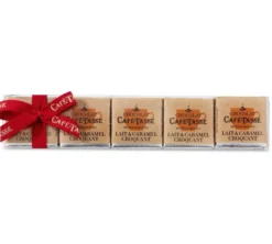 Réglette Chocolat au Lait et Caramel Croquant - 15 napolitains - CAFÉ TASSE