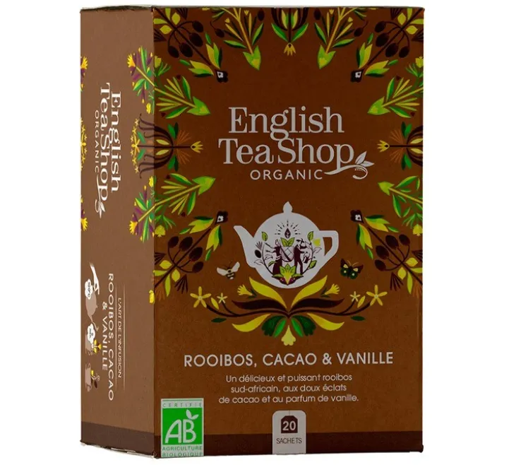 Rooibos Cacao Vanille Bio - 20 sachets - ENGLISH TEA SHOP