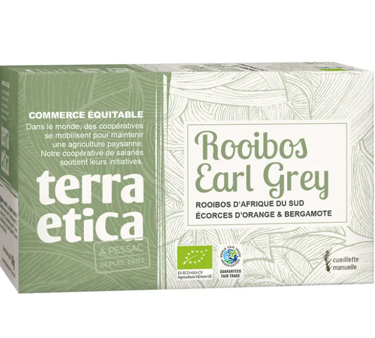 Rooibos Earl Grey Bio & Equitable - 20 sachets - TERRA ETICA