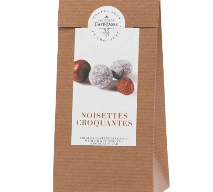 Sachet Noisettes Croquantes Enrobées Chocolat au Lait - 125 g - CAFÉ TASSE