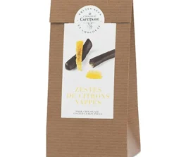 Sachet Zestes de Citrons Nappés de Chocolat Noir - 125 g - CAFÉ TASSE