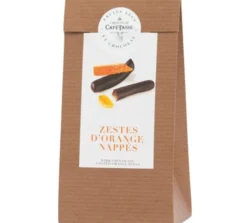 Sachet Zestes d'Orange Nappés de Chocolat Noir - 125 g - CAFÉ TASSE