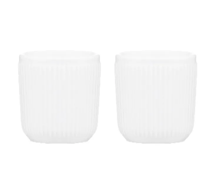 Set de 2 mugs Douro double paroi - porcelaine blanche - 10cl - BODUM