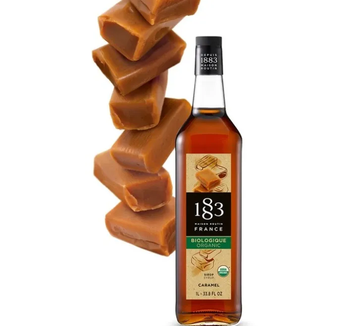 Sirop Caramel BIO - Bouteille verre 1L - 1883 ROUTIN