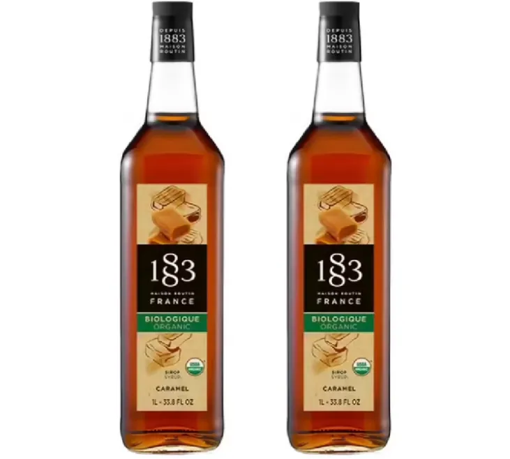 Sirop Caramel BIO - Bouteille verre - 1883 ROUTIN 2 x 1 L