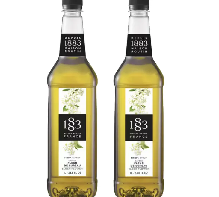 Sirop Fleur de sureau Routin 1883 - Bouteille Plastique - 2 x 1 L