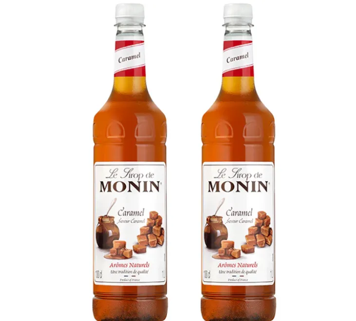 Sirop Monin Caramel - Bouteille plastique - 2 x 1L