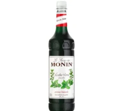 Sirop Monin Menthe - Bouteille plastique - 1L