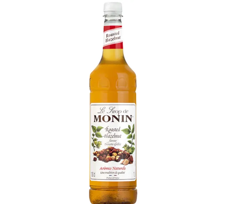 Sirop Monin saveur Noisette grillée - Bouteille plastique - 1L