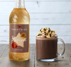 Sirop Popcorn - 1 L - Bouteille plastique PET - SWEETBIRD