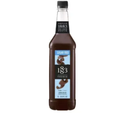 Sirop 1883 Routin Chocolat sans sucre - Bouteille Plastique - 1L