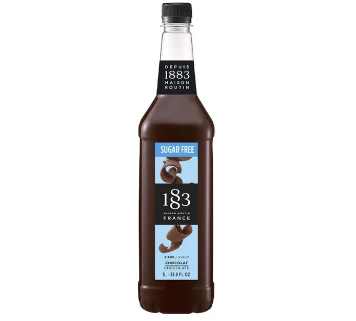 Sirop 1883 Routin Chocolat sans sucre - Bouteille Plastique - 1L