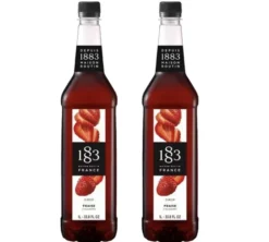 Sirop 1883 Routin Fraise - Bouteille Plastique - 2 x 1 L