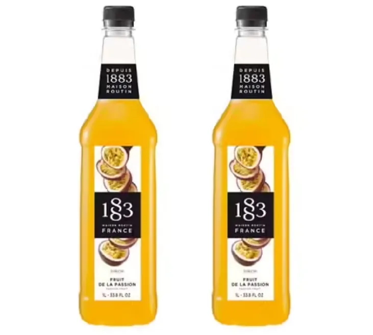 Sirop 1883 Routin Fruit de la passion - Bouteille plastique - 2 x 1 L